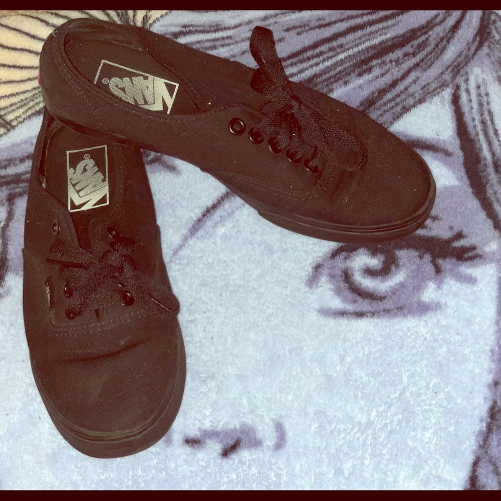 Vans black shoes